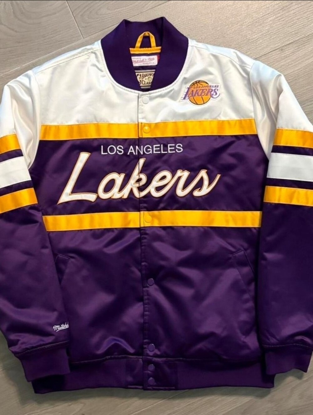 Los Angeles Lakers Purple & Gold Satin Jacket